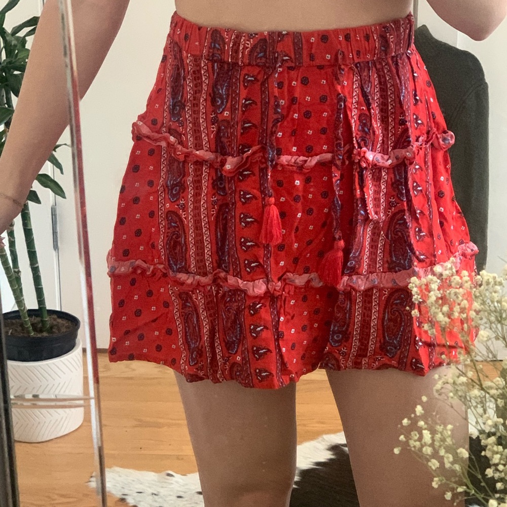Paisley Mini Skirt